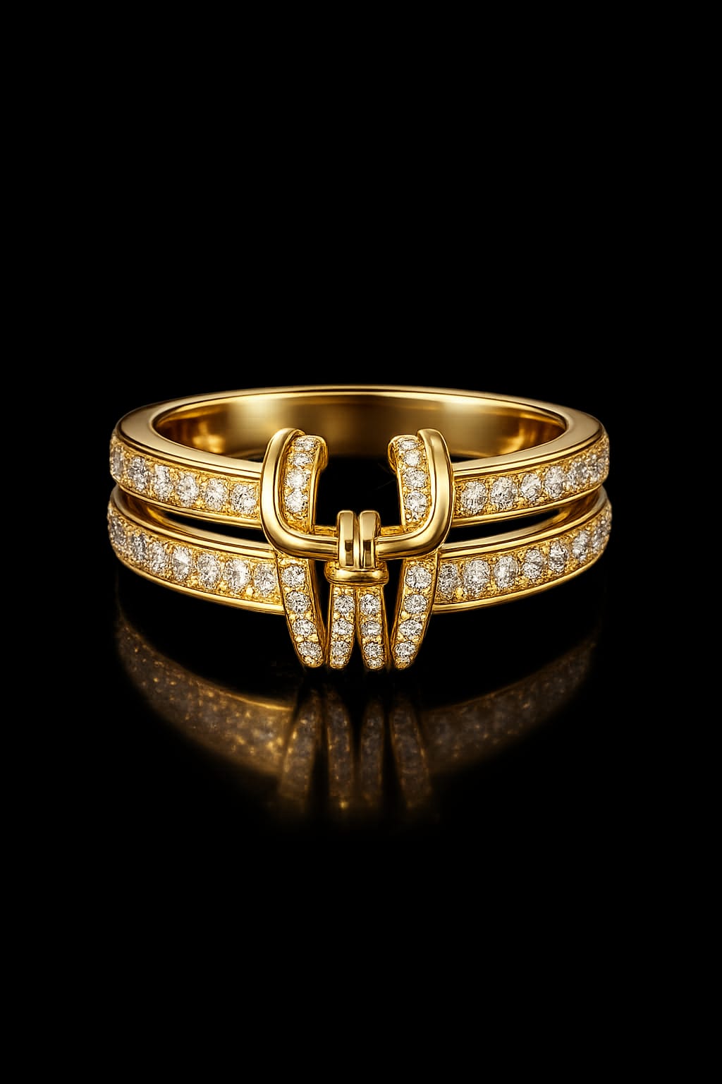 Luxe Lock Gold Ring